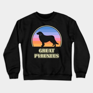 Great Pyrenees Vintage Sunset Dog Crewneck Sweatshirt